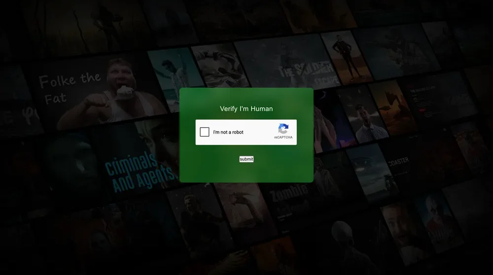 NetMirror Verify I am Human reCAPTCHA on PC browser